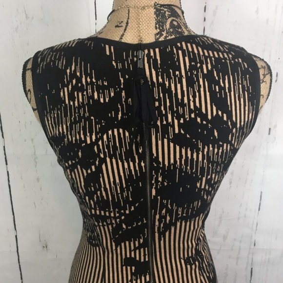 ON HOLD - Anthropologie Black and Tan Floral Dress - Picture 6 of 8